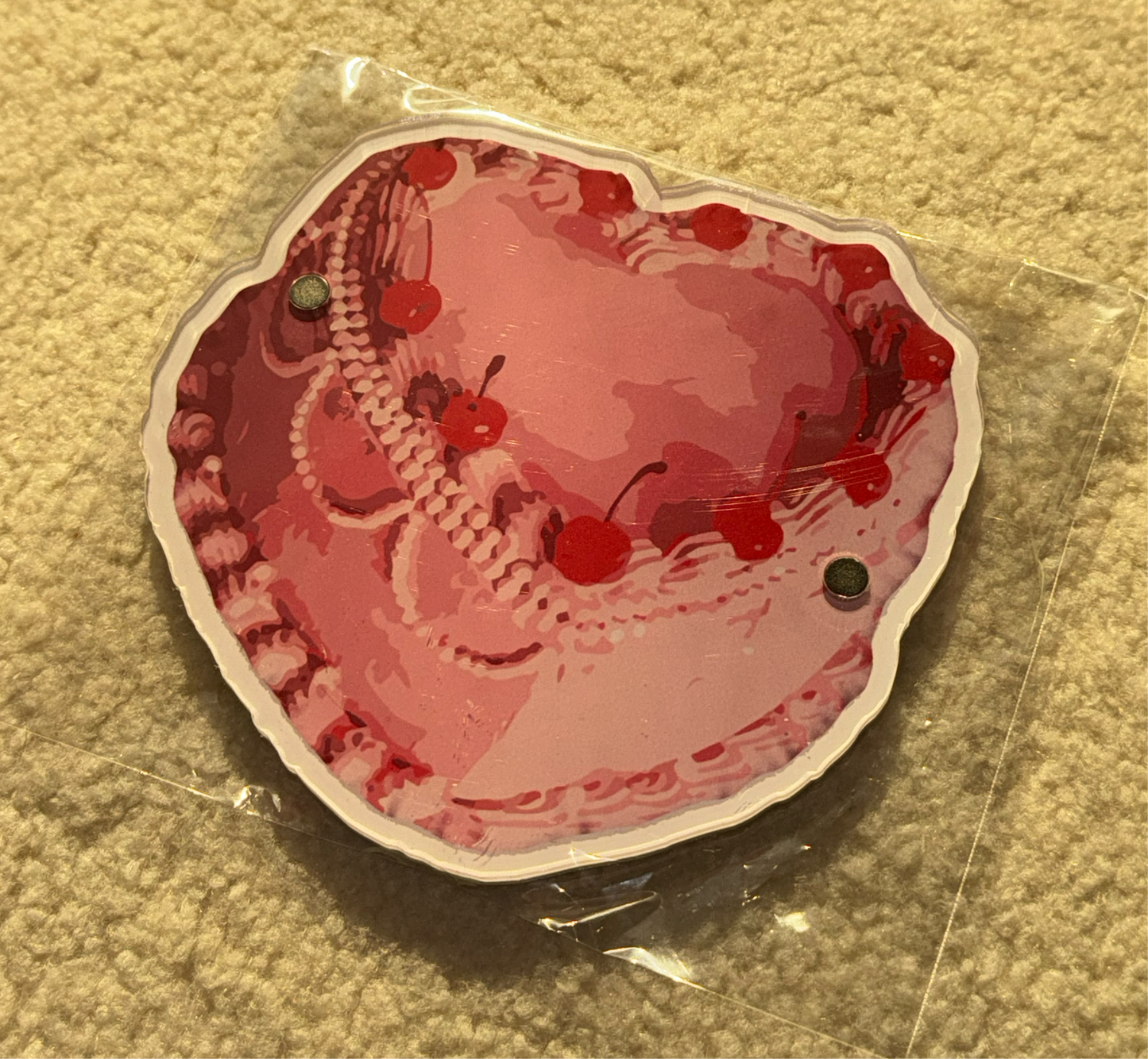 Vintage Heart Cake Tile